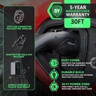 Mach 1 Fast 48 Amp Level 2 Ev Charger Hardwired J1772   Nacs Adapter 30ft Cable