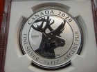 2020 Canada 3 4 Oz Silver Woodland Caribou Reverse Proof Ngc Grade Pf 69  2 Coin