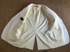 Vintage 70s Polyester White Leisure Sport Suit Coat Blazer 44  Chest