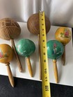 Lot Of 3 Sets Vintage Maracas See Pictures Details wear