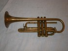 Vintage Brass Cornet - Supertone - Shepherd s Crook - Good Condition