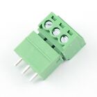 5pcs 3 81mm Pitch 3 Pin Straight Screw Terminal Block Pluggable Plug Connector