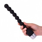 Silicone Bendable Flexible 10 Multi-speed Vibrating Beaded Anal Probe Vibe Plug