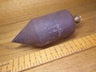 Vintage Monument Brand Plumb Bob  4   steel Plumb Bob-weighs 1 835 Kg  15cm Long