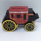 Vintage Wells Fargo Bank   Union Trust Co Stagecoach Metal Die Cast Coin Bank