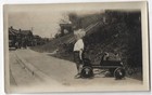Pedal Car Boy Blond Hair Boy Vintage Original Snapshot Photo