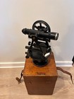 Antique Brass Gurley Engineering And Surveying Transit W case Great Condition