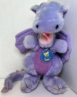 Vintage 1983 Dakin   Co Purple Dragon Plush Toy 9    Stuffed Animal