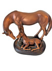 Horses  Figurine Hard Resin Horse   Colt Statue Bronze Style Finish Euc