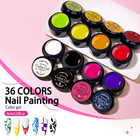 12colors Nail Painting Gel Polish Paint For Nail Art  Solid Cream Gel Polish For