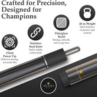 Carbon Fiber Pool Cue Stick 58  Billiard Cue Stick With 13mm Tip 2-piece Design