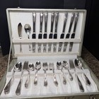 50 Piece  Brittany Rose Pattern By Wm  A  Rogers   Oneida