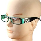 New Clear Lens Fashion Eye Glasses Nerd Designer Frame Green Rectangular Optical