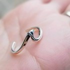 New Style Women s Fine Solid Metal 925 Sterling Silver Attractive Wave Toe Ring