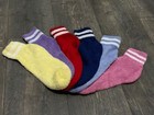 Vtg 80s Tennis Socks Terry Ankle Striped Sample Set Nos Mis Matched 6 7 8 9 Rare