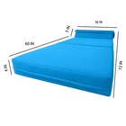 Turquoise Sleeper Chair Folding Foam Bed  Portable Sleepover Sofa Bed 6 X 36 X70