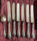 1906 Art Nouveau Style  flower De Luce  Knives And Spoon By Oneida