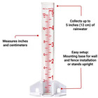 Acurite 8 75  5-inch Capacity Glass Rain Gauge - Clear