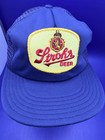 Vintage Strohs Hat Cap Strap Back Blue Mesh Logo Beer Brewing Adjustable 90s Usa