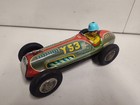 Vintage Yonezawa Japan Tin Friction Jet Y-53 Open Wheel Racer Toy