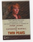 Piper Laurie As Catherine Twin Peaks Archives 2019 Autograph Card Inscription