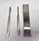 Antique Haslam  2 Pc Kit With Metal Case Surgical Medical Oddity