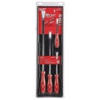 Milwaukee 48-22-9214 Pry Bar - Set Of 4 Pieces  Red
