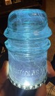 Vintage Hemingray Milky Blue Aqua Glass Insulator Cd 121 Sdp Patented May 2 1893
