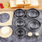 5pcs Stainless Steel Biscuit Dumpling Mold Cutter Pastry Cake Baking Tools