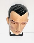 Vtg Clay Art About Face Rudolph Valentino Ceramic Mask Wall Hanging Mask 1980   s