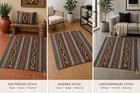 Vintage Navajo Wide Ruins Rug 23x32 Handwoven Wool Regional Style Textile