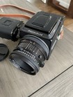 Hasselblad 501c Kit With Carl Zeiss 80mm Cf Lens 2x A12 Backs Prism Finder