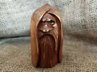 Handmade Wooden Odin Statue     Norse God Figurine  Viking Decor  Carved Wood