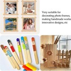 200 Pcs Natural Wooden Food Grade Craft Sticks Ice Cream Stick Popsicle 4 5 