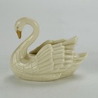 Lenox Swan Place Card Holder Cake Topper Ivory Porcelain 24k Gold Accents Rare