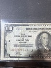 1929  100 National Currency Note     Kansas City Frb  j