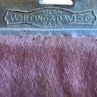 Antique Whiting   Davis Beadlite Mesh Purse Signed Art Deco Pierced Frame 1920s