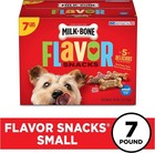 Milk-bone Flavor Snacks Small Dog Biscuits  Flavored Crunchy Dog Treats  7 Lb