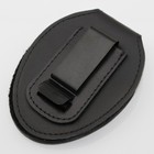 Leather Chain Belt Holder For Oval Police Badges La Badge Holder