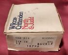 Leather Hardware - Lot Of 100 Vintage North   Judd  12 Heel Bar Buckles-  1 2 