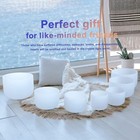 Cvnc 432hz 6 -12  7 Pcs Quartz Crystal Chakra Singing Bowl Set For Sound Healing