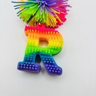 R Rainbow Fidget Keychain Sensory Toy Ball Autism Adhd Stress Relief 