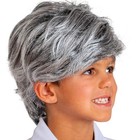 Grey Old Man Costume Wig - Salt And Pepper Hair Old Person Grandpa Wigs