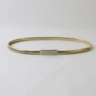 Vintage Gold-tone Metal Coil Stretch Belt 25 