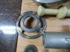 Hobart  12 Meat Grinder  Attachment Stainless Feed Pan  Pusher Off A200 Mixer