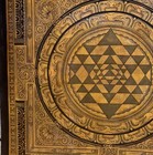 Oil Varnished Sri Yantra Sri Chakra  Thangka Painting-  Meditation Wall Hanging