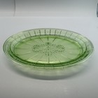 Jeannettedoric Green Uranium Depression Glass Oval Serving Dish tray