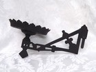 Antique Wrought Iron Victorian Oil Lamp Wall Bracket