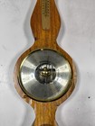Vintage Wooden Barometer - Working Signs Of Use Missing Hydrometer   Thermometer