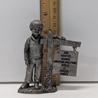 Pewter Michael Ricker Bartlett - Boy W Sign 1981 - Signed And Numbered -no Box